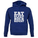 Eat Sleep Rock REPEAT unisex hoodie