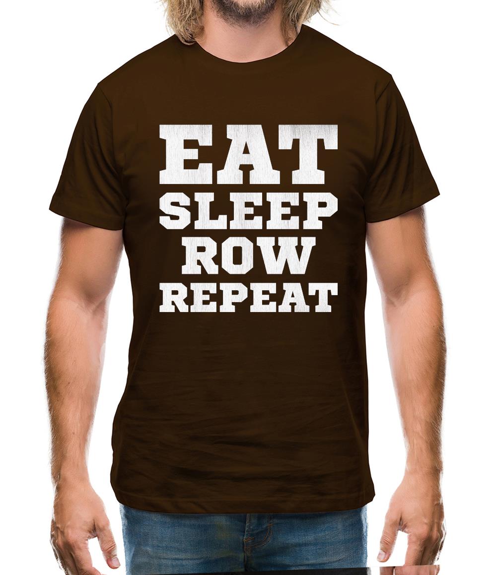 Eat Sleep Row Repeat Mens T-Shirt