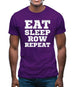 Eat Sleep Row Repeat Mens T-Shirt