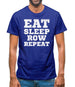 Eat Sleep Row Repeat Mens T-Shirt