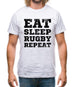Eat Sleep Rugby Repeat Mens T-Shirt