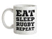 Eat Sleep Rugby Repeat Ceramic Mug