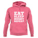 Eat Sleep Rugby Repeat unisex hoodie