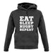 Eat Sleep Rugby Repeat unisex hoodie