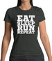 Eat Sleep Run REPEAT Womens T-Shirt