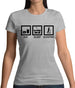 Eat Sleep Scooter Womens T-Shirt