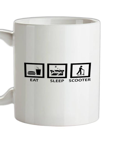 Eat Sleep Scooter Ceramic Mug