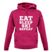 Eat Sleep Ski Repeat unisex hoodie