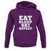 Eat Sleep Ski Repeat unisex hoodie