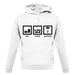 Eat Sleep Skydive unisex hoodie