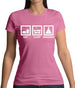 Eat Sleep Snooker Womens T-Shirt