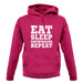 Eat Sleep Snowboard Repeat unisex hoodie