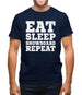 Eat Sleep Snowboard Repeat Mens T-Shirt