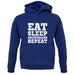 Eat Sleep Snowboard Repeat unisex hoodie