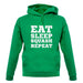 Eat Sleep Squash Repeat unisex hoodie