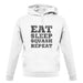 Eat Sleep Squash Repeat unisex hoodie