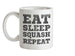 Eat Sleep Squash Repeat Ceramic Mug