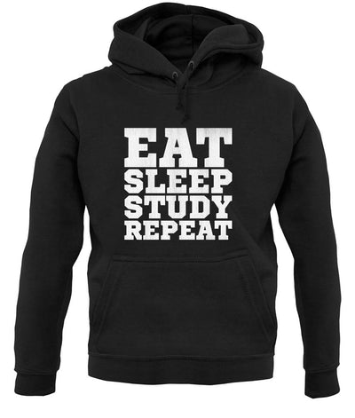 Eat Sleep Study Repeat unisex hoodie