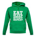 Eat Sleep Study Repeat unisex hoodie