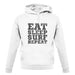 Eat Sleep Surf Repeat unisex hoodie