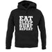 Eat Sleep Surf Repeat unisex hoodie