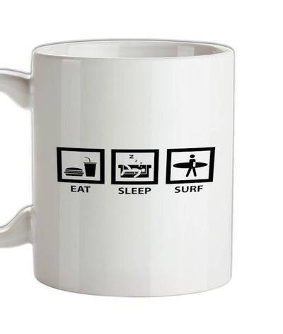 Eat Sleep Surf Ceramic Mug