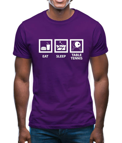 Eat Sleep Table Tennis Mens T-Shirt