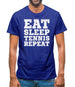Eat Sleep Tennis Repeat Mens T-Shirt