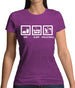 Eat Sleep Volleyball Womens T-Shirt