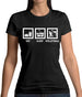 Eat Sleep Volleyball Womens T-Shirt