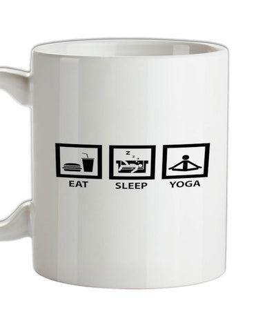 Eat Sleep Yoga Ceramic Mug