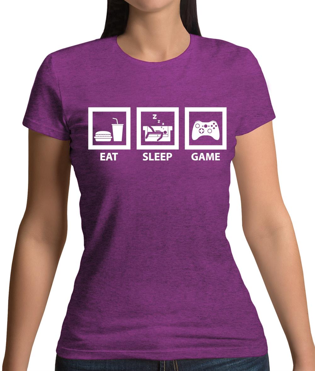 Eat Sleep Gamer Womens T-Shirt