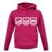 Dressdown Eat Sleep Gamer Unisex Hoodie