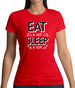 Eat A Lot Sleep A Lot Womens T-Shirt