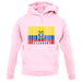 Ecuador Barcode Style Flag unisex hoodie