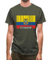 Ecuador Barcode Style Flag Mens T-Shirt