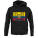 Ecuador Barcode Style Flag unisex hoodie