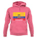 Ecuador Barcode Style Flag unisex hoodie