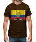 Ecuador Barcode Style Flag Mens T-Shirt