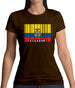 Ecuador Barcode Style Flag Womens T-Shirt