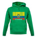 Ecuador Barcode Style Flag unisex hoodie