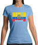 Ecuador Barcode Style Flag Womens T-Shirt