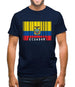 Ecuador Barcode Style Flag Mens T-Shirt