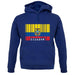 Ecuador Barcode Style Flag unisex hoodie