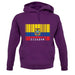 Ecuador Barcode Style Flag unisex hoodie