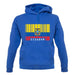 Ecuador Barcode Style Flag unisex hoodie