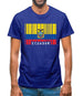 Ecuador Barcode Style Flag Mens T-Shirt