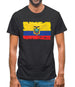 Ecuador Grunge Style Flag Mens T-Shirt