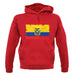 Ecuador Grunge Style Flag unisex hoodie