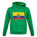 Ecuador Grunge Style Flag unisex hoodie